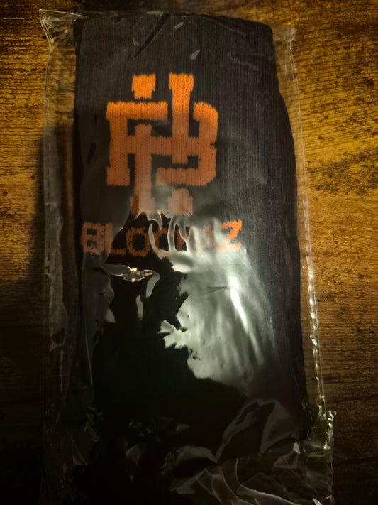 Black & Orange Blockaz Socks