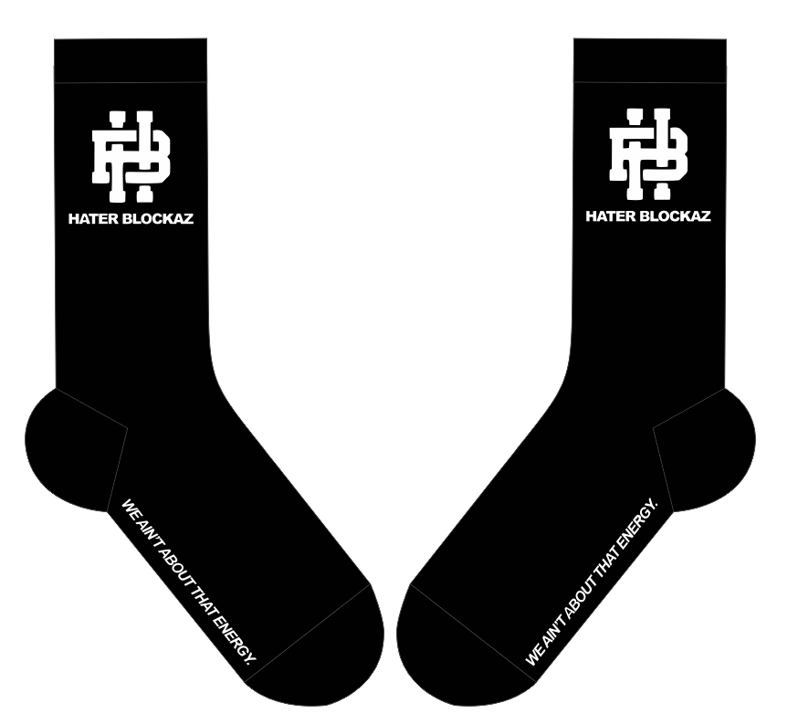 Black & White Blockaz Socks